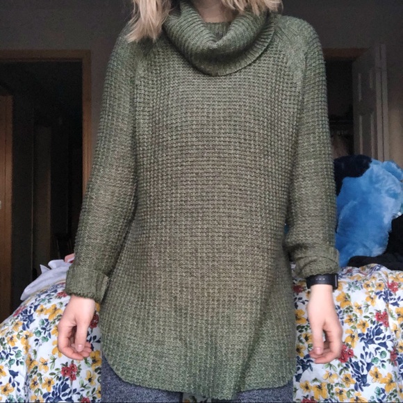 a new day Sweaters - Forest Green Tunic Sweater ✨